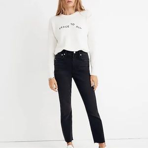 Madewell High Rise Slim Boy Jean in Lunar Wash